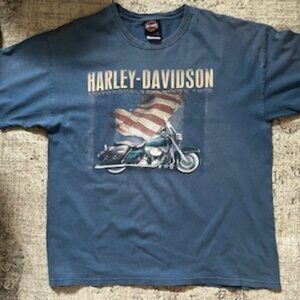 🧡3/15 Harley-Davidson Motor Cycles Mile High Denver Colorado T-Shirt Men's XL